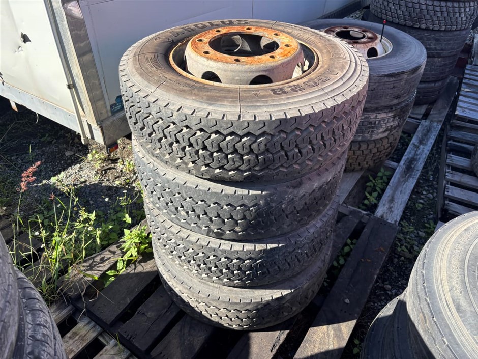 4 x Truck Tyres and Rims