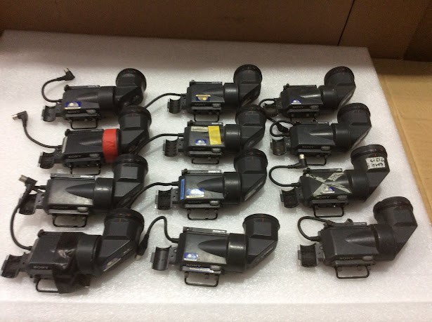 Sony BVF-20WCE&BVF-V20WCE Mixed Model Electronic View Finder (Lot of 12)