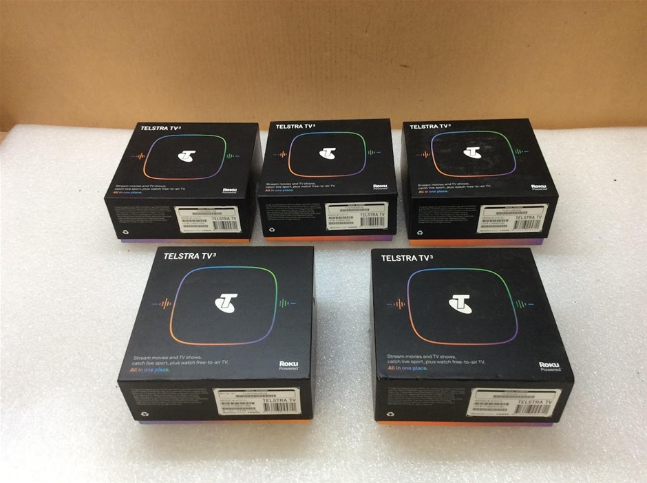 Telstra TV 2 4701TL Streaming Media Player (Lot of 5)