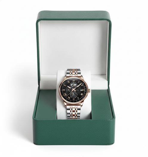6-Piece Set.Watch,Bracelets, Ring & Two Earrings (Gift Box Included)