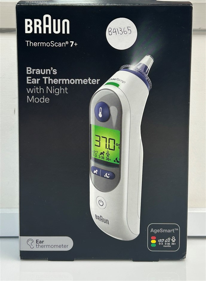 BRAUN Thermoscan 7+ Ear Thermometer With Night Mode