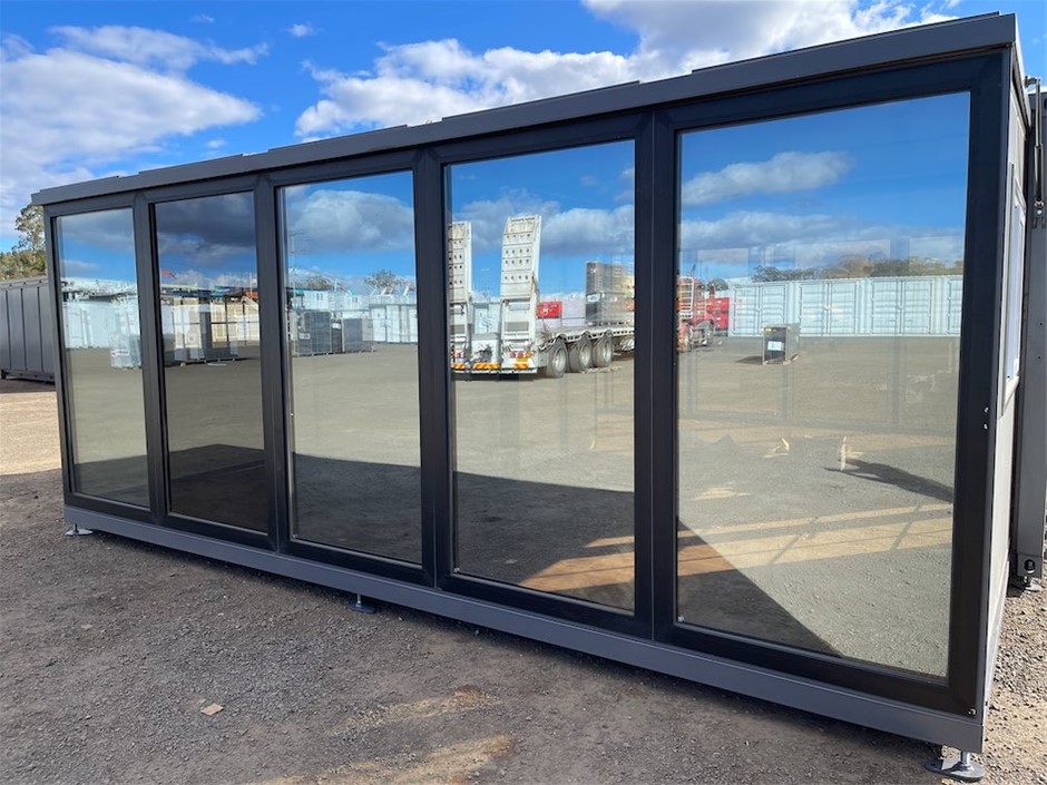 Expandable Container House with 2 Glass Walls & Ensuite (Unused),