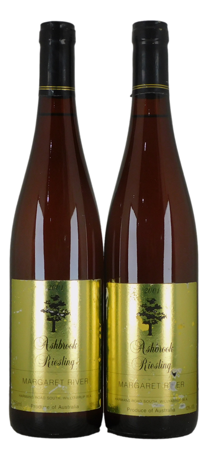 Ashbrook Riesling 2001 (2x 750mL), Margaret River.