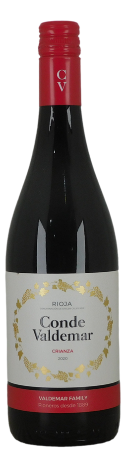 Conde Valdemar Rioja Crianza 2020 (6x 750mL), Spain.