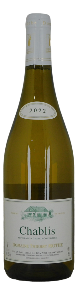 Domaine Thierry Mothe Chablis 2022 (6x 750mL), France.