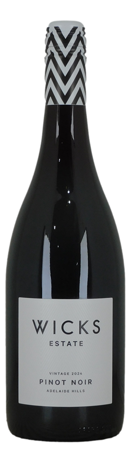 Wicks Estate Pinot Noir 2024 (6x 750mL). SA.