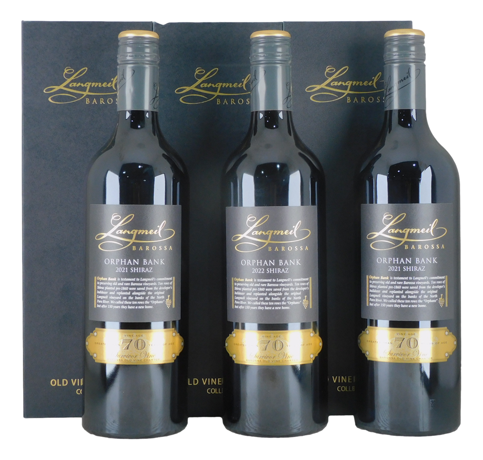 Langmeil Orphan Bank Shiraz 2021 (3x 750mL), Barossa.
