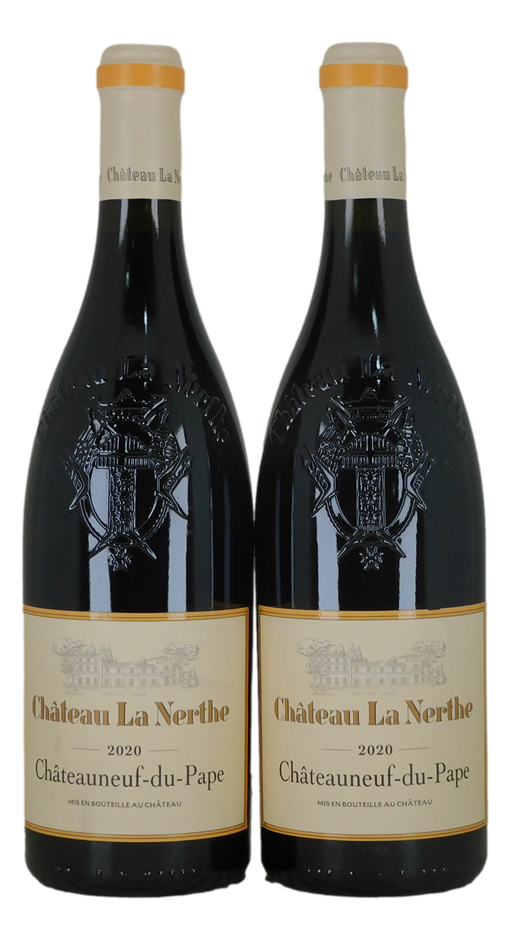 Chateau La Nerthe Chateauneuf du Pape 2020 (2x 750mL), France.