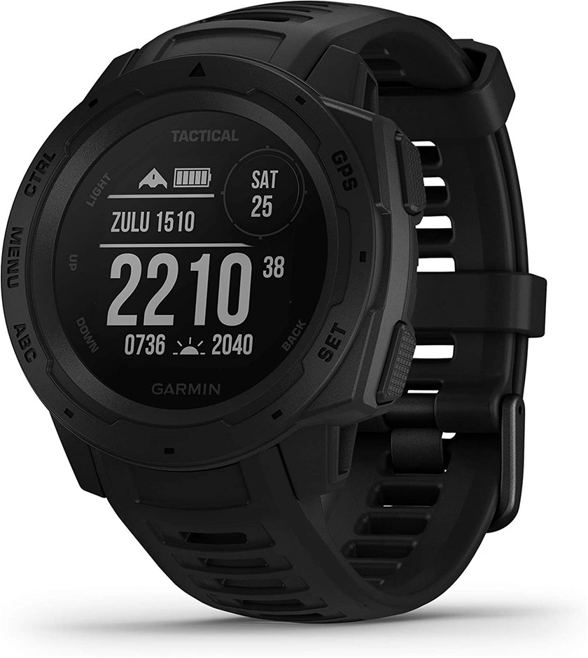 GARMIN Instinct Tactical, Rugged Outdoor GPS Watch, Black. NB: used, no box
