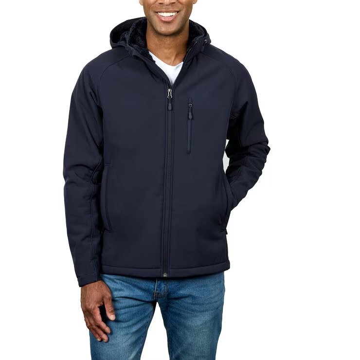 SIGNATURE Men's Softshell Jacket, Size 2XL, Navy.