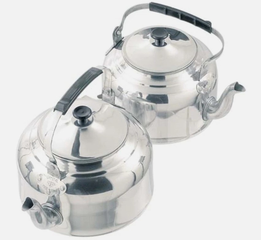 2x Kettle 1.5-5.5L Water Coffee Tea Pot Aluminium Home Camping BBQ Kitchen