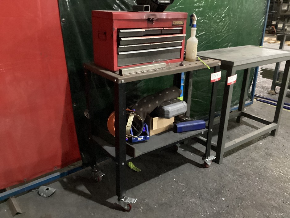 0006-23500644 · 2 x Steel Workbenches