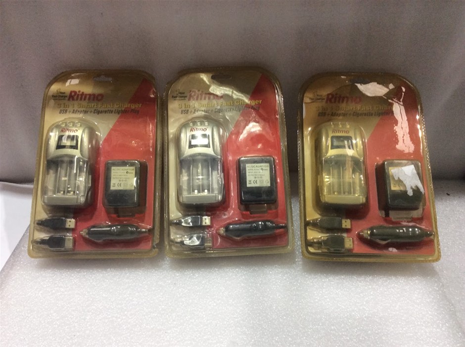 Ritmo 3 in 1 Smart Fast Chargers - New (Lot of 3)