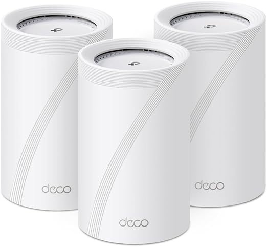 TP-LINK  Deco BE14000 Tri-Band Whole Home Mesh WiFi 7, 10Gbps Port, MLO, 32
