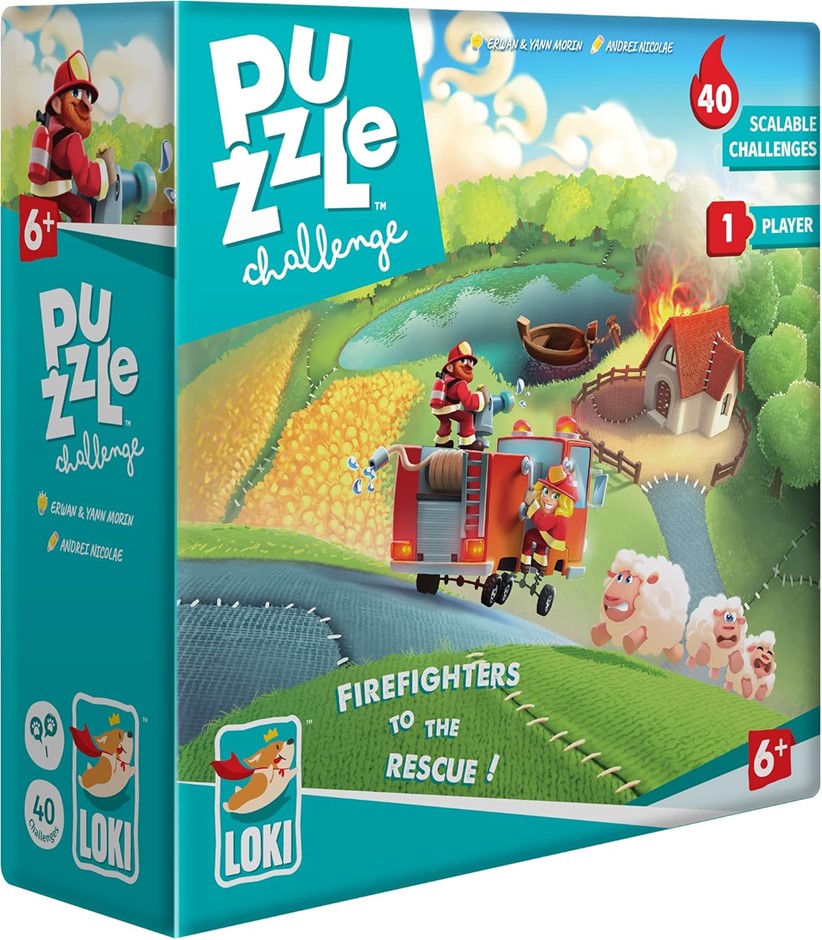 2 X LOKI PUZZLE CHALLENGE Firefighters to The Rescue! 40 Challenges, Games.