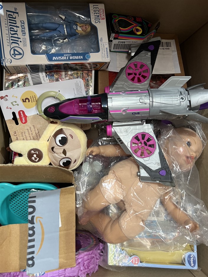 0202-5062777 · 18 x ASSORTED GIRLS TOYS BUNDLE; Incl. Needoh, Bluey, Sand Castle Kit & Mor
