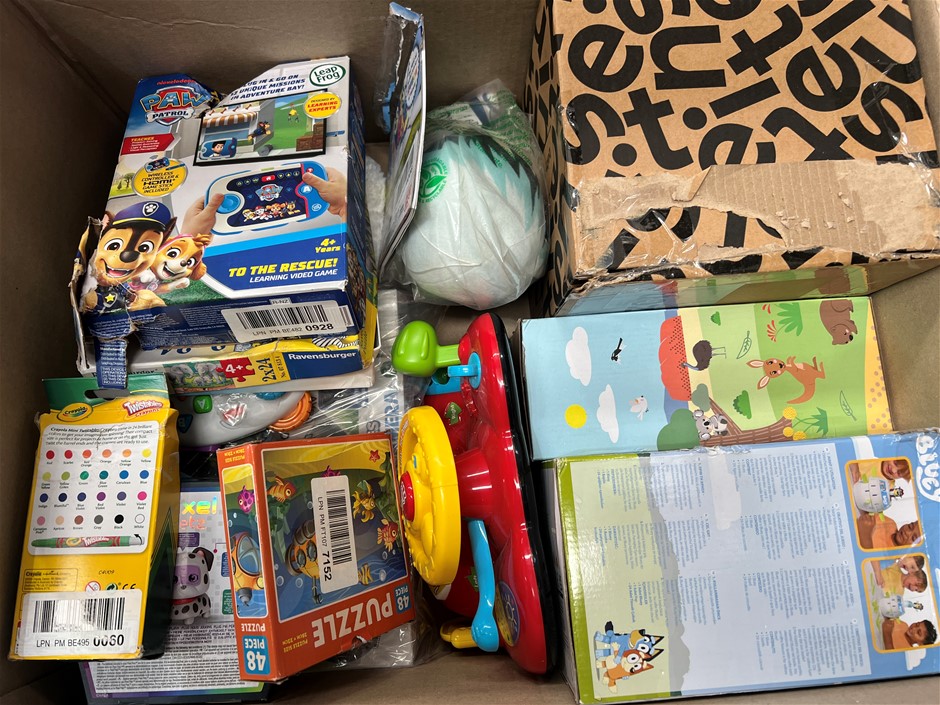 13 x ASSORTED KIDS TOYS BUNDLE; Incl. Bluey, Leapfrog, Plushies & More. NB: