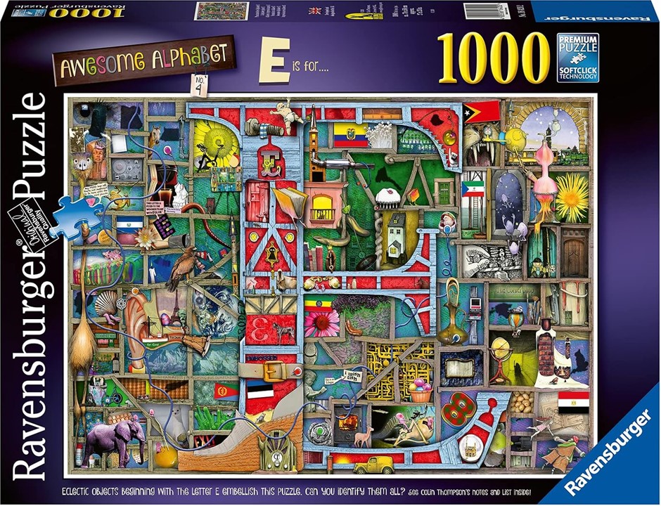 RAVENSBURGER Awesome Alphabet E Puzzle 1000 Pieces