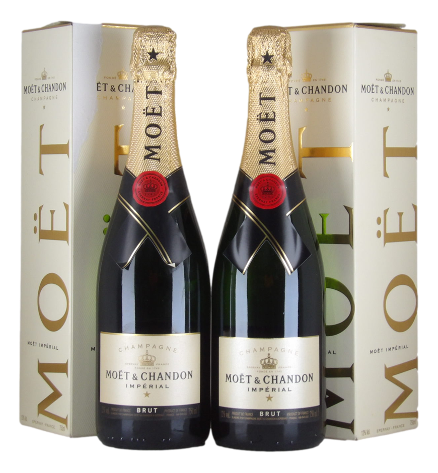 Moet et Chandon Brut NV  (2x 750mL), Champagne.