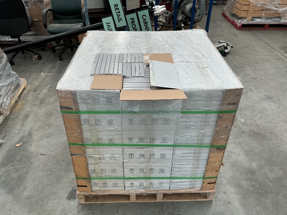 0038-23500560 · 1 x Pallet Light Grey Stripe Tiles