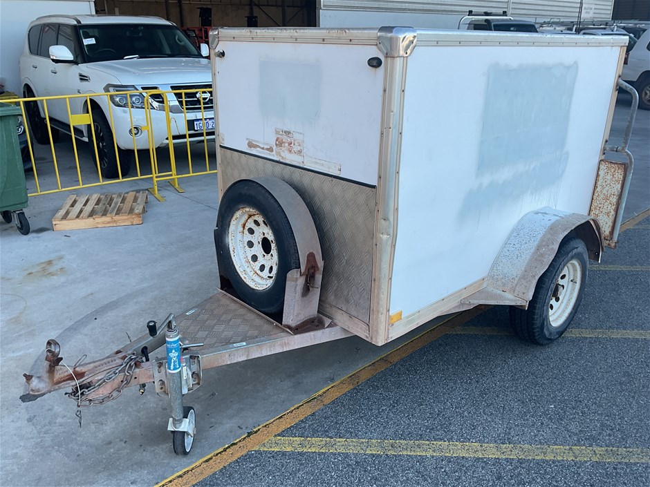<p>2012 Hire Guys Enclosed Single Box Trailer</p>
