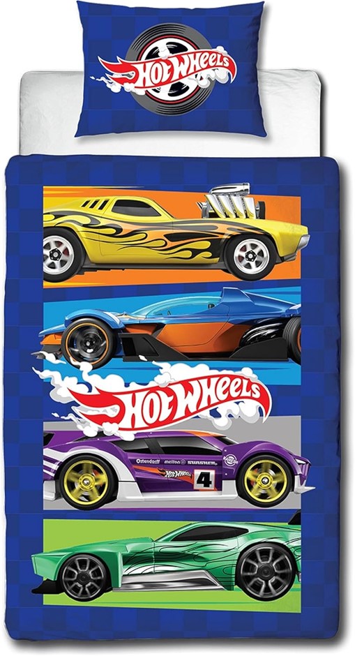 Character World Hot Wheels Officially Licensed Beast Design Single Duvet Co