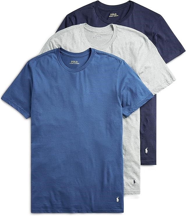 0066-5062664 · 3pk x POLO RALPH LAUREN Men's Crewneck Shirt Size XL, Andover Heather/Cruis
