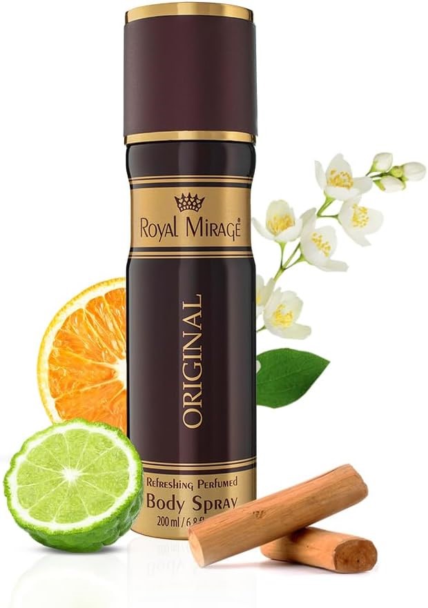 Royal Mirage Original Deodorant Body Spray for Men 200 ml Buyers Note - Di