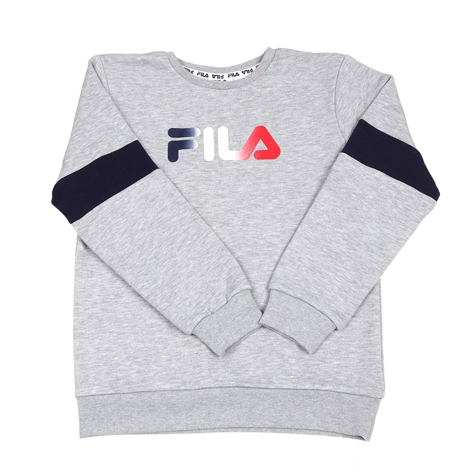 FILA Levi Crew, Size 12, Cotton/Polyester, Grey Marle (099), 111607. Buyer