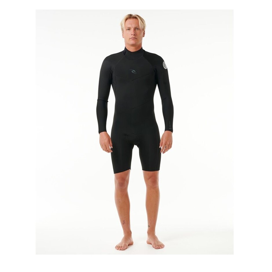 RIP CURL Men's Dawn Patrol 2mm Long Sleeve Back Zip Springsuit, Size 2XL, B