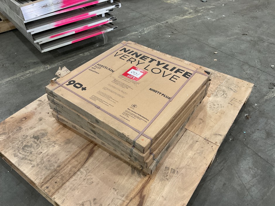 5x Packs of 4x Porcelain Tiles