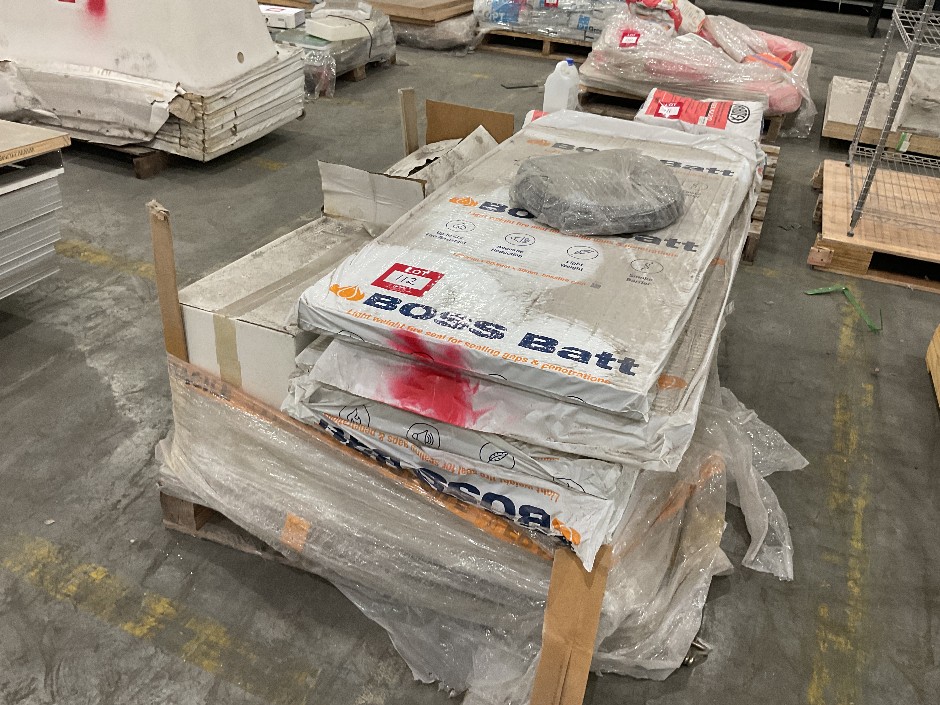 Pallet Comprising Quantity of Fire Seal and 4x Boss Fire 550 Box