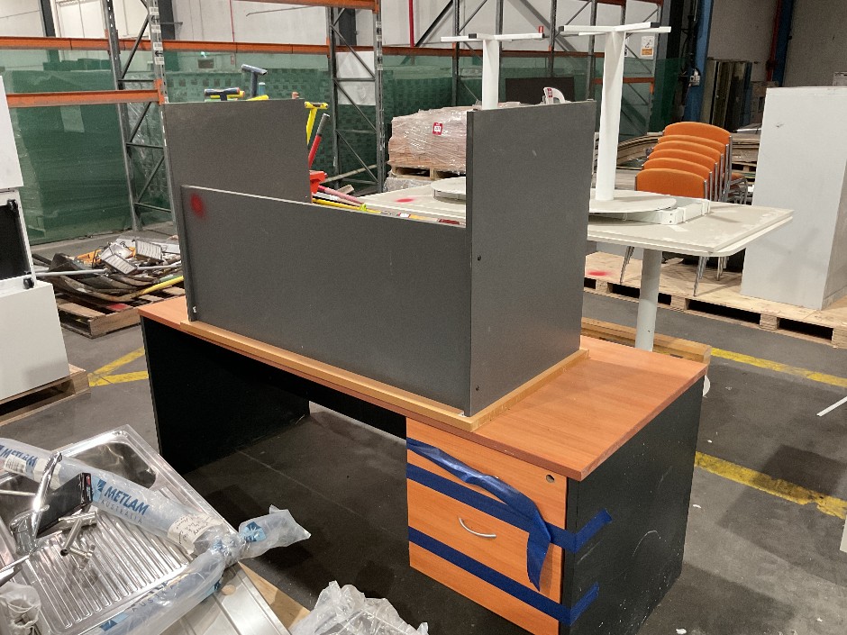 2x Timber Laminate Desks
