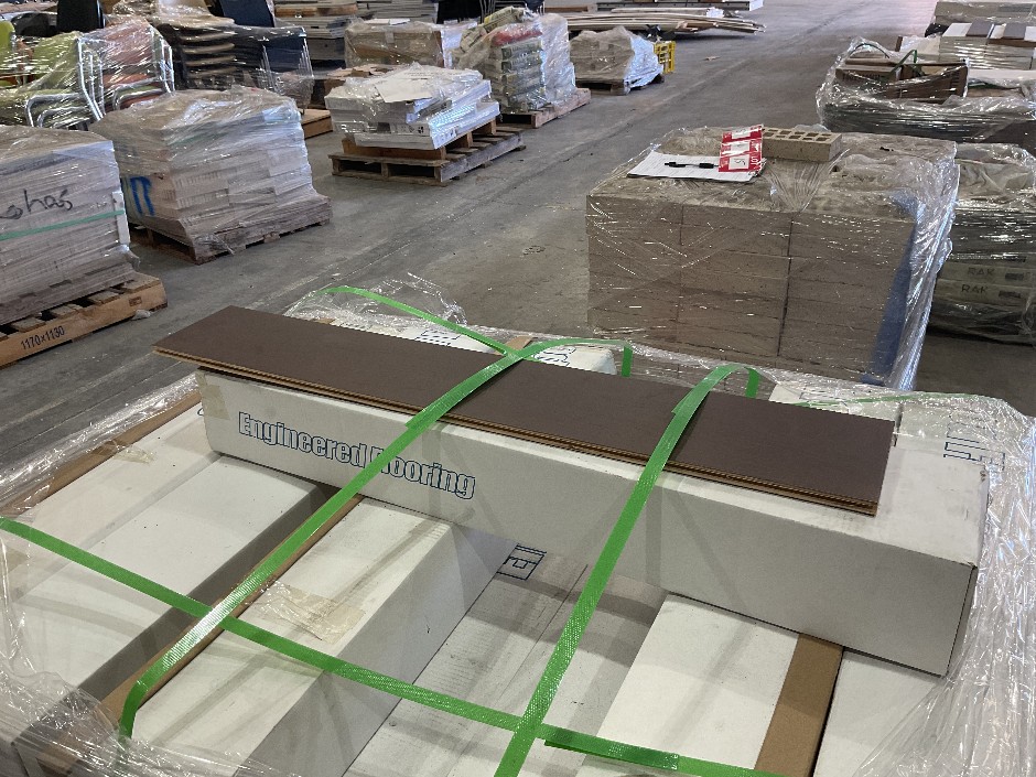 Pallet of Engineered Wood Flooring