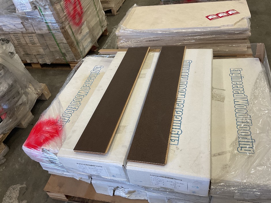 Pallet of Engineered Wood Flooring