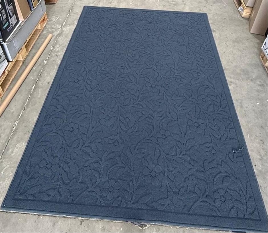 RUG AND CO Area Rug Taormina Border, 152cm x 213 cm, Dusty Blue.