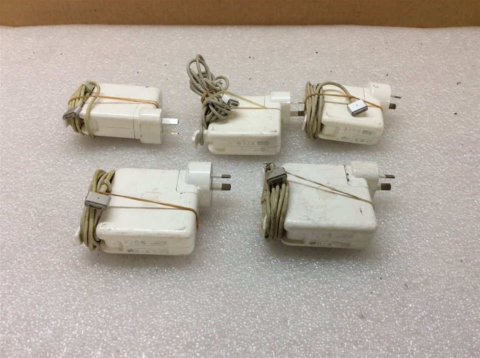 Apple MagSafe Power Adapters (Lot of 5)
