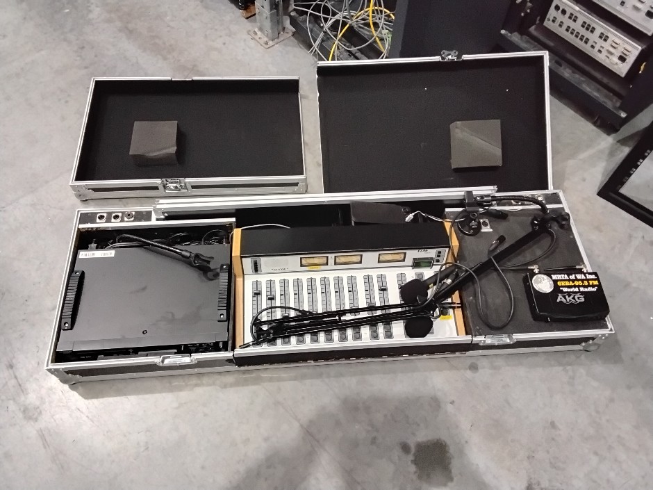 Portable broadcasting equipment