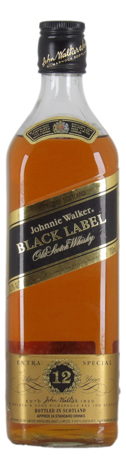 Johnnie Walker Black label 12 year old (1x 700mL)