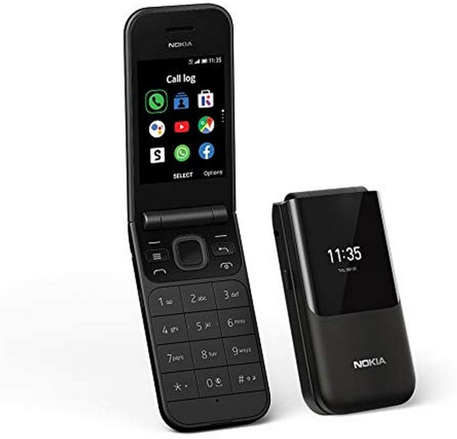 NOKIA 2720 Flip 4G Phone with Google Assistant, 4GB Storage, Black. NB: Use