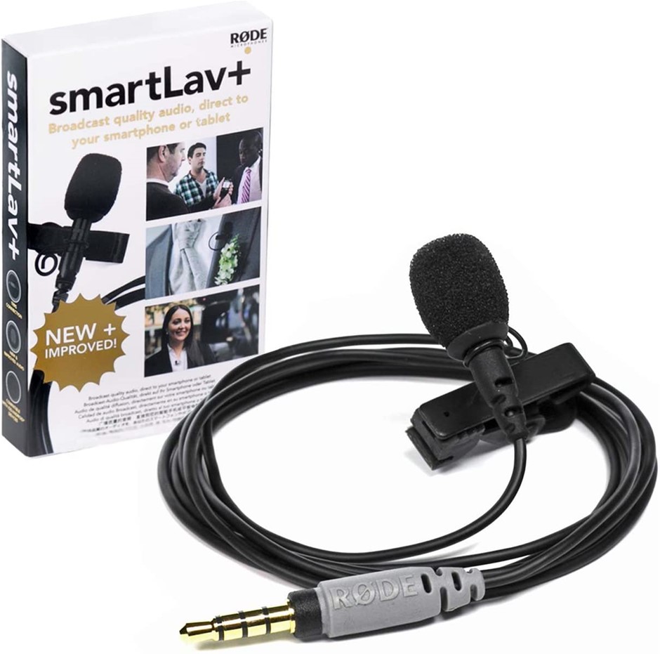 RØDE SmartLav+ Smartphone Lavalier Microphone with TRRS Connector for Broad
