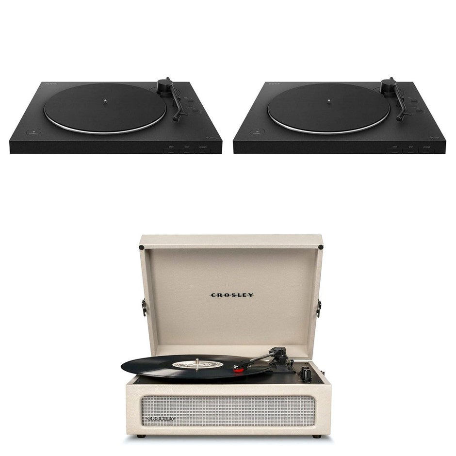 3 x Assorted Turntables. 2 x SONY Belt Drive Turntable, Fully Automatic Wir