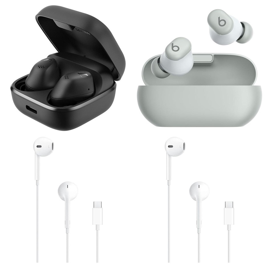 4 x Earbuds. 1 x SENNHEISER Accentum True Wireless. 1 x BEATS Solo Buds. 2