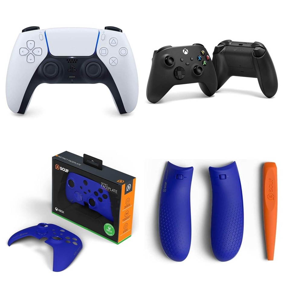 4 x Controllers & Accessories. 1 x PLAYSTATION DualSense Controller. 1 x XB