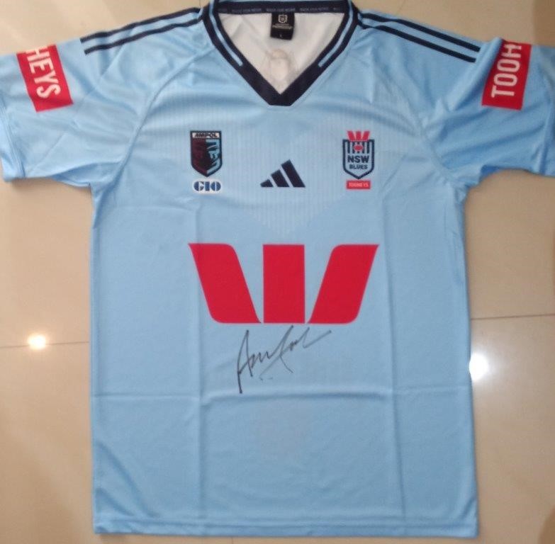 ANDREW JOHNS SIGNED NSW JERSEY