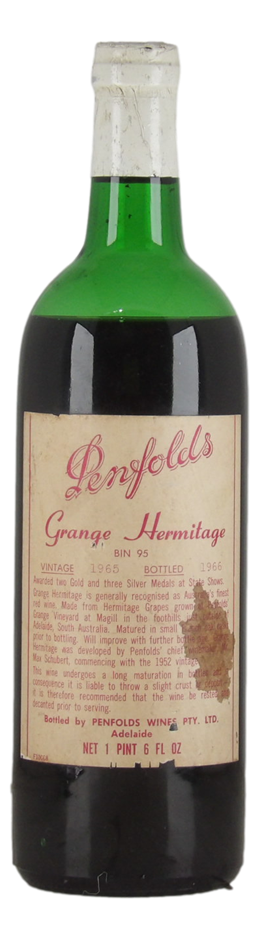Penfolds Grange Hermitage 1965 (1x 1PT6FLOZ) SA.