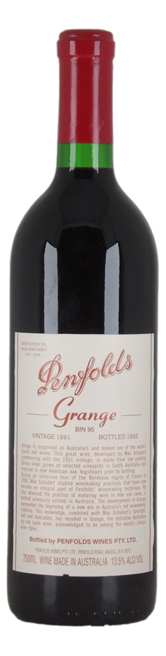 Penfolds Bin 95 Grange 1991 (1x 750mL) SA.