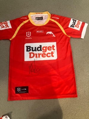 Hamiso Tabai-Fidow 'The Hammer' Signed Dolphins Jersey