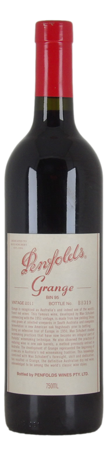 Penfolds Bin 95 Grange 2011 (1 x 750mL), SA.