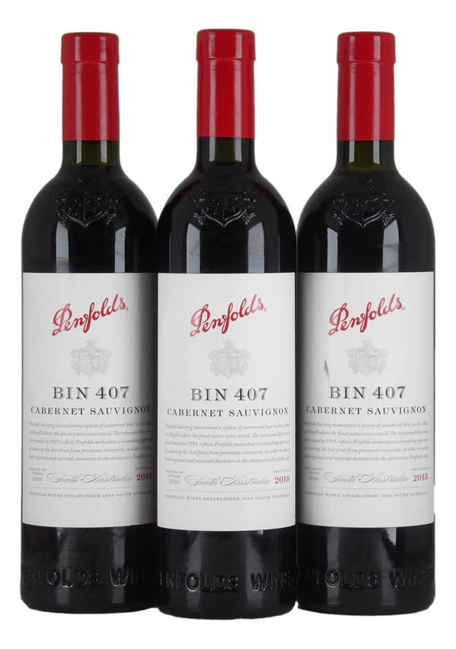 Penfolds Bin 407 2018 (3x 750mL)